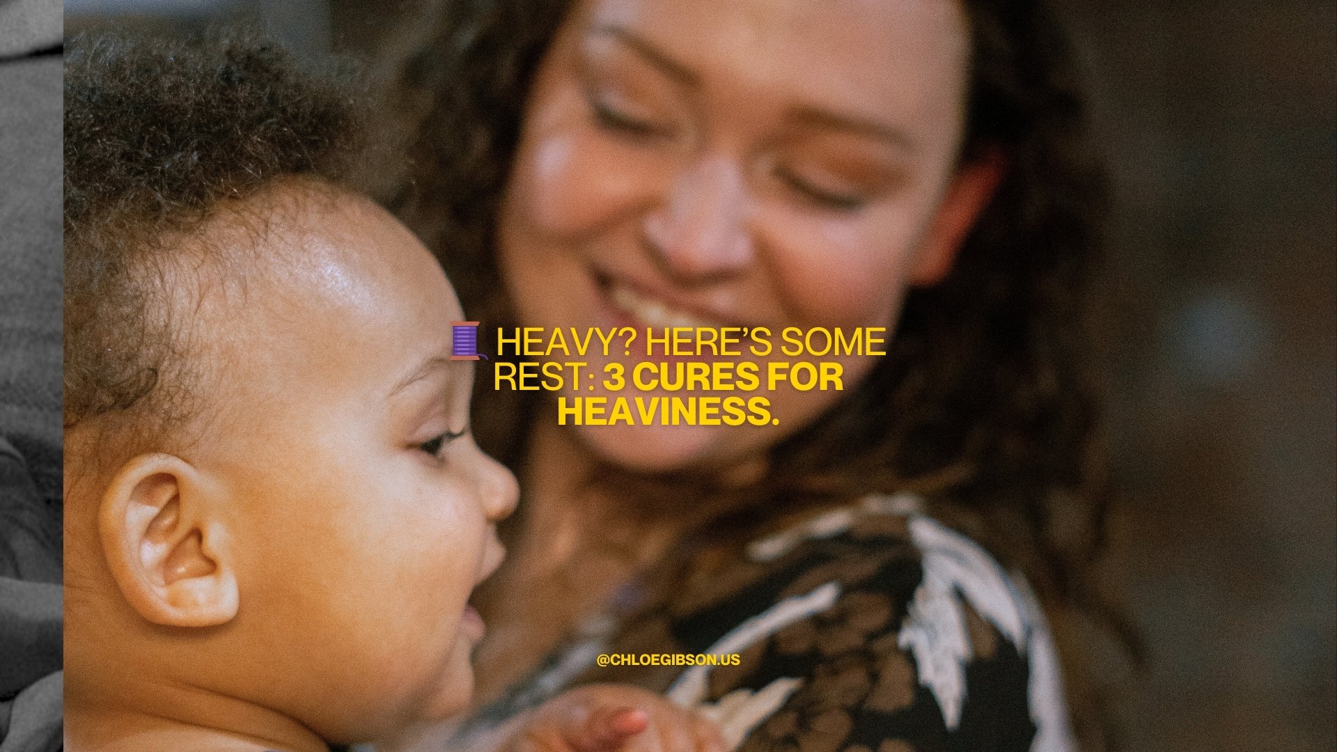 🧵heavy? here’s some rest: 3 cures to heaviness