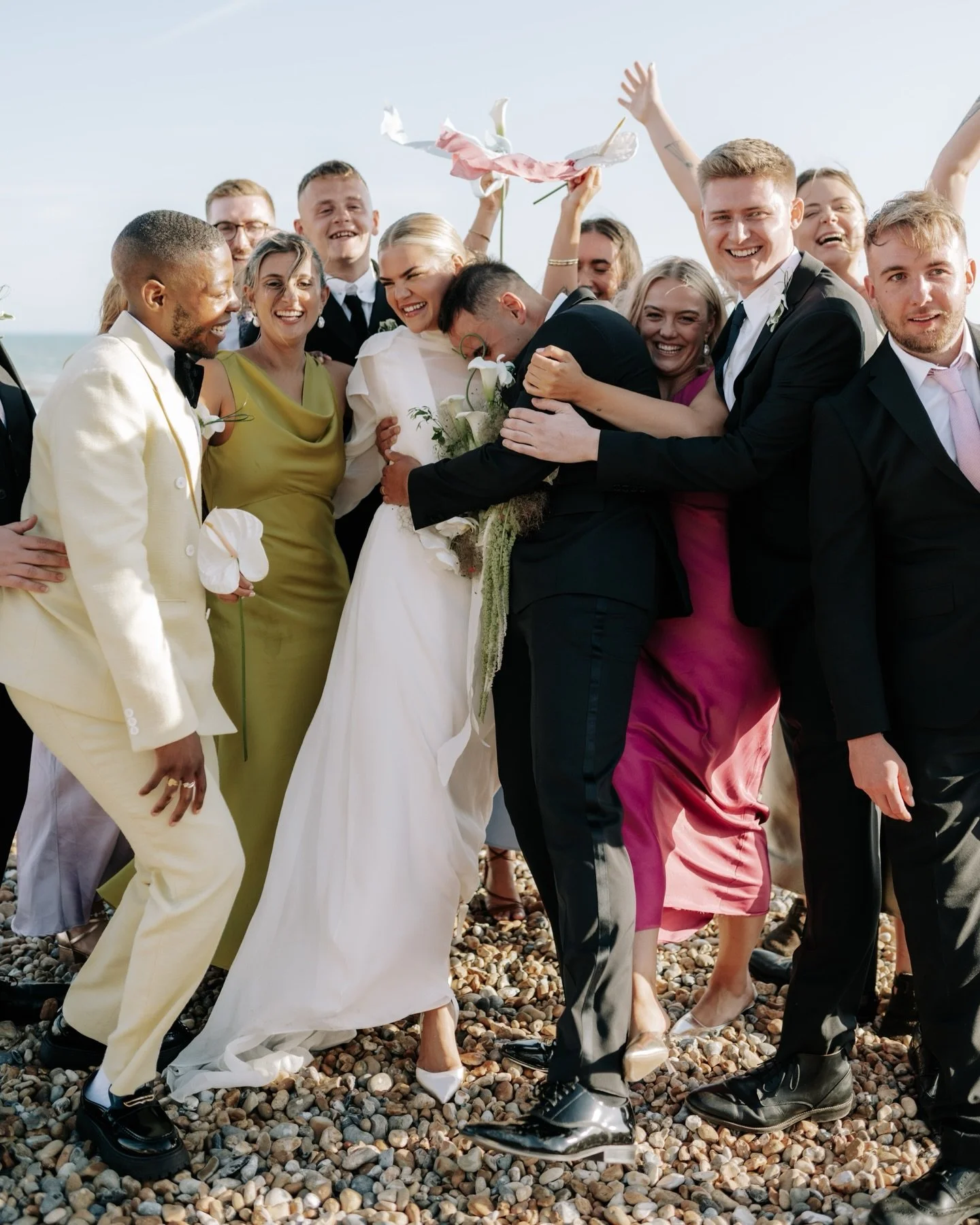 Jess &amp; Alex, the kind of people you want to be friends with. Let me tell you why with a little story from their day. 

It was the last moments of my time with them. We were taking the sunset portraits at Brighton&rsquo;s bandstand when Alex put h