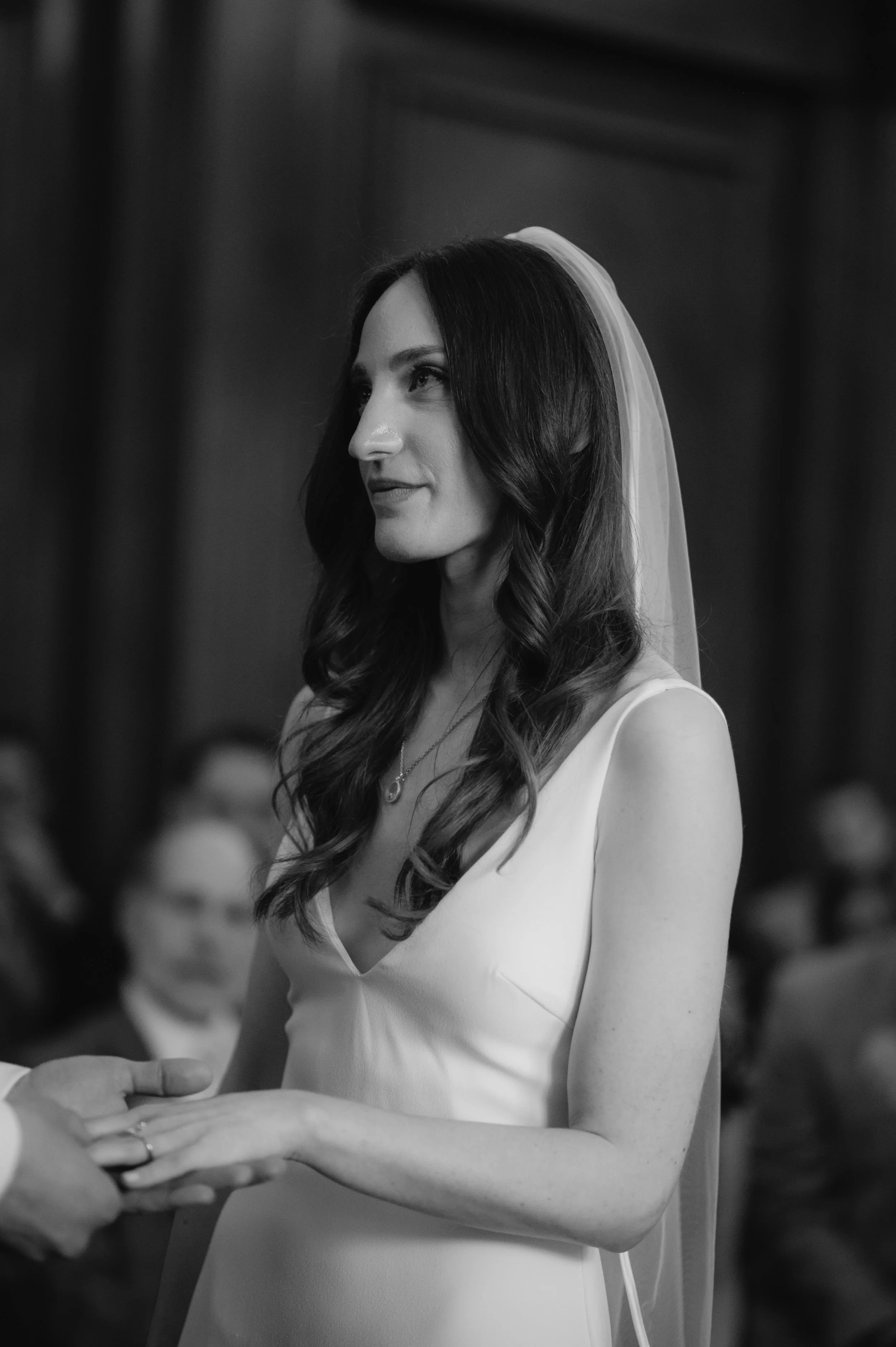 London wedding photography at Marylebone Town Hall bride 