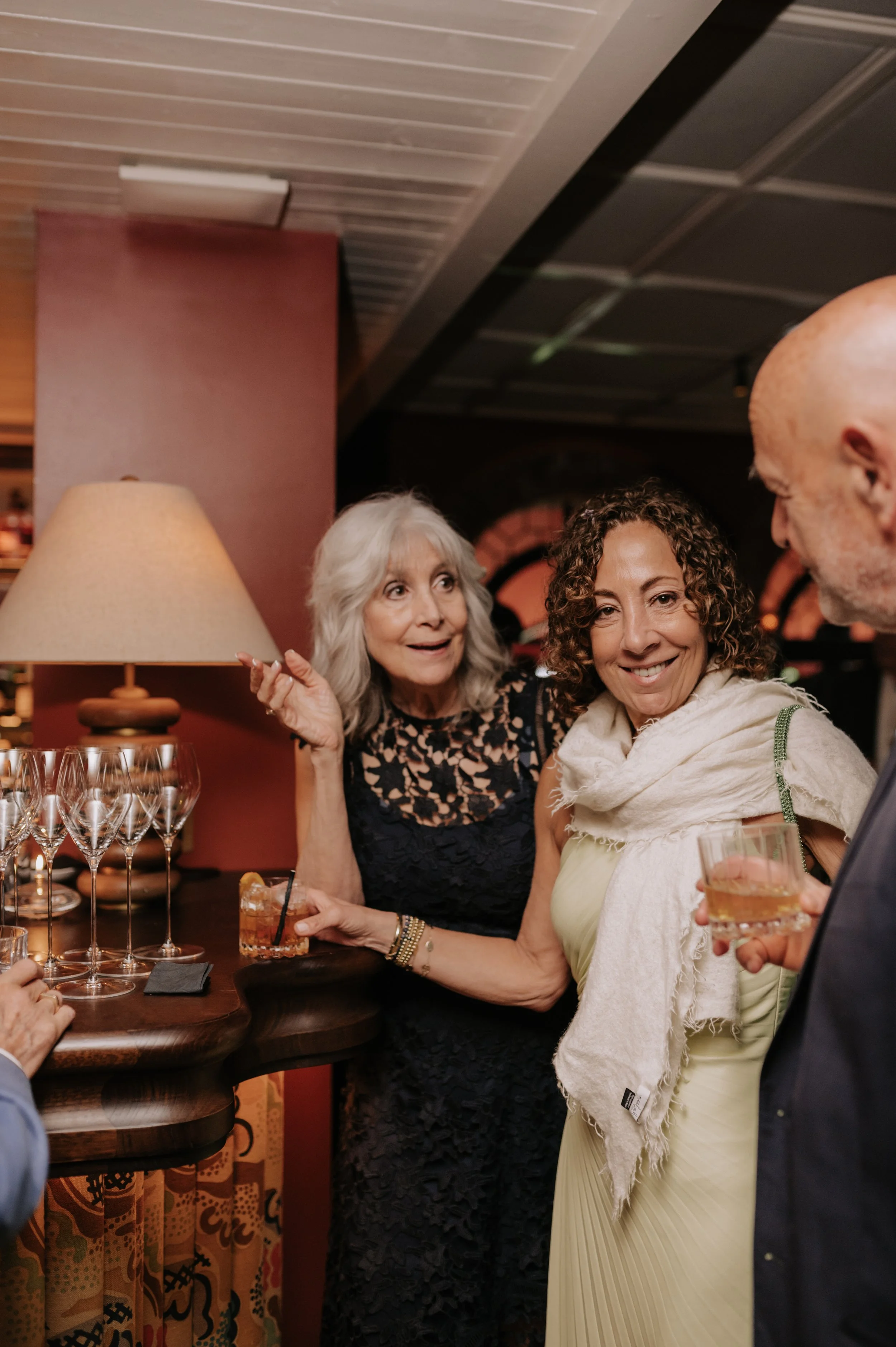 London wedding photography at Belvedere in Holland Park guests smiling