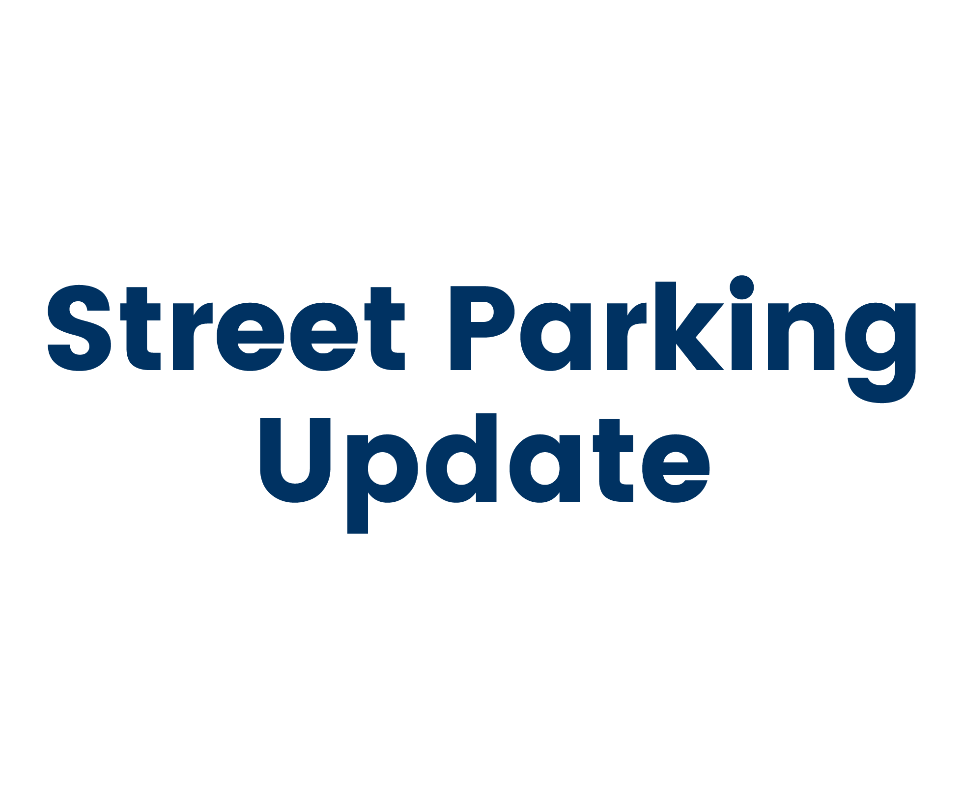 Street Parking Update