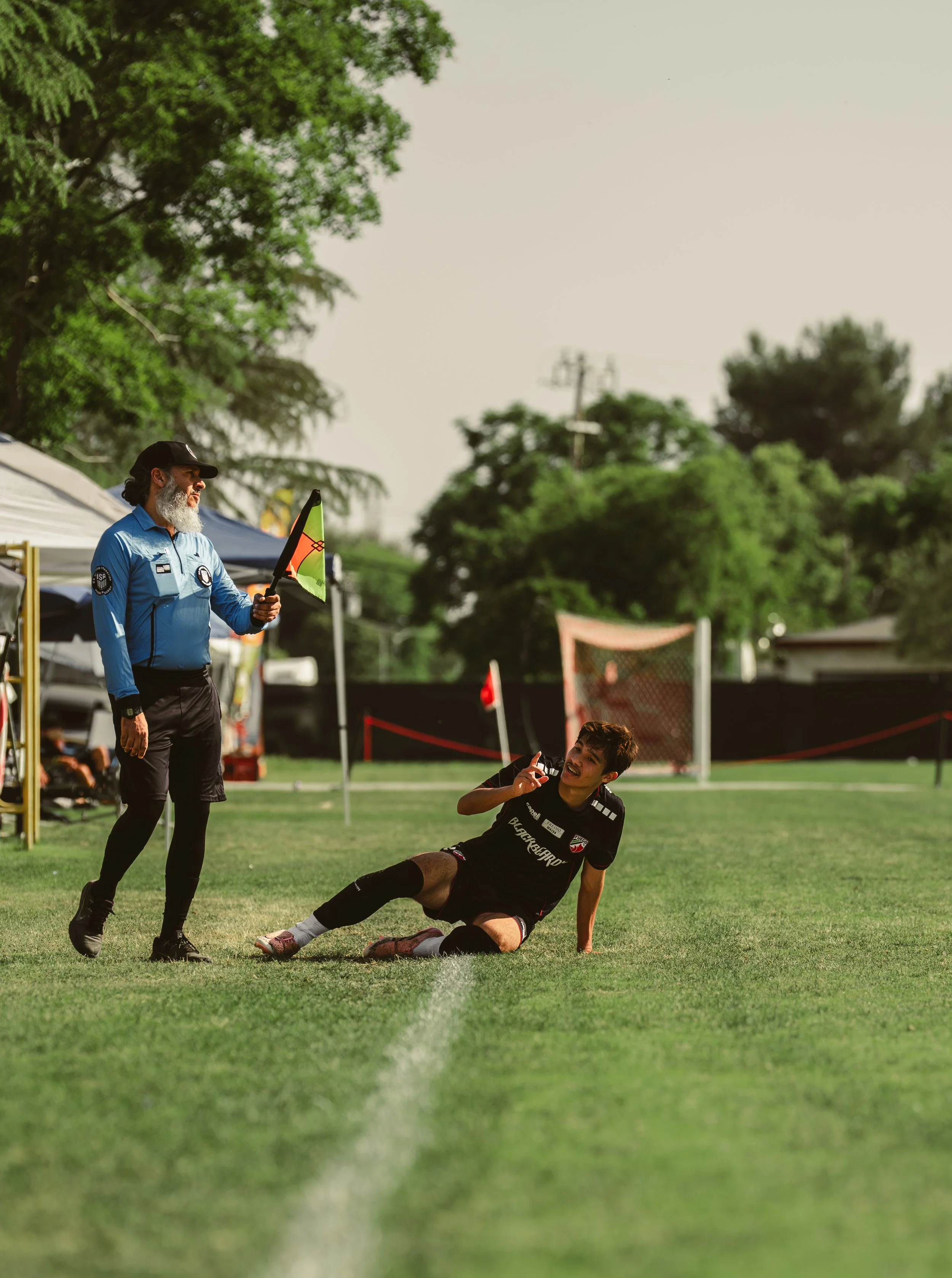 soccer playing breaking someone's ankle