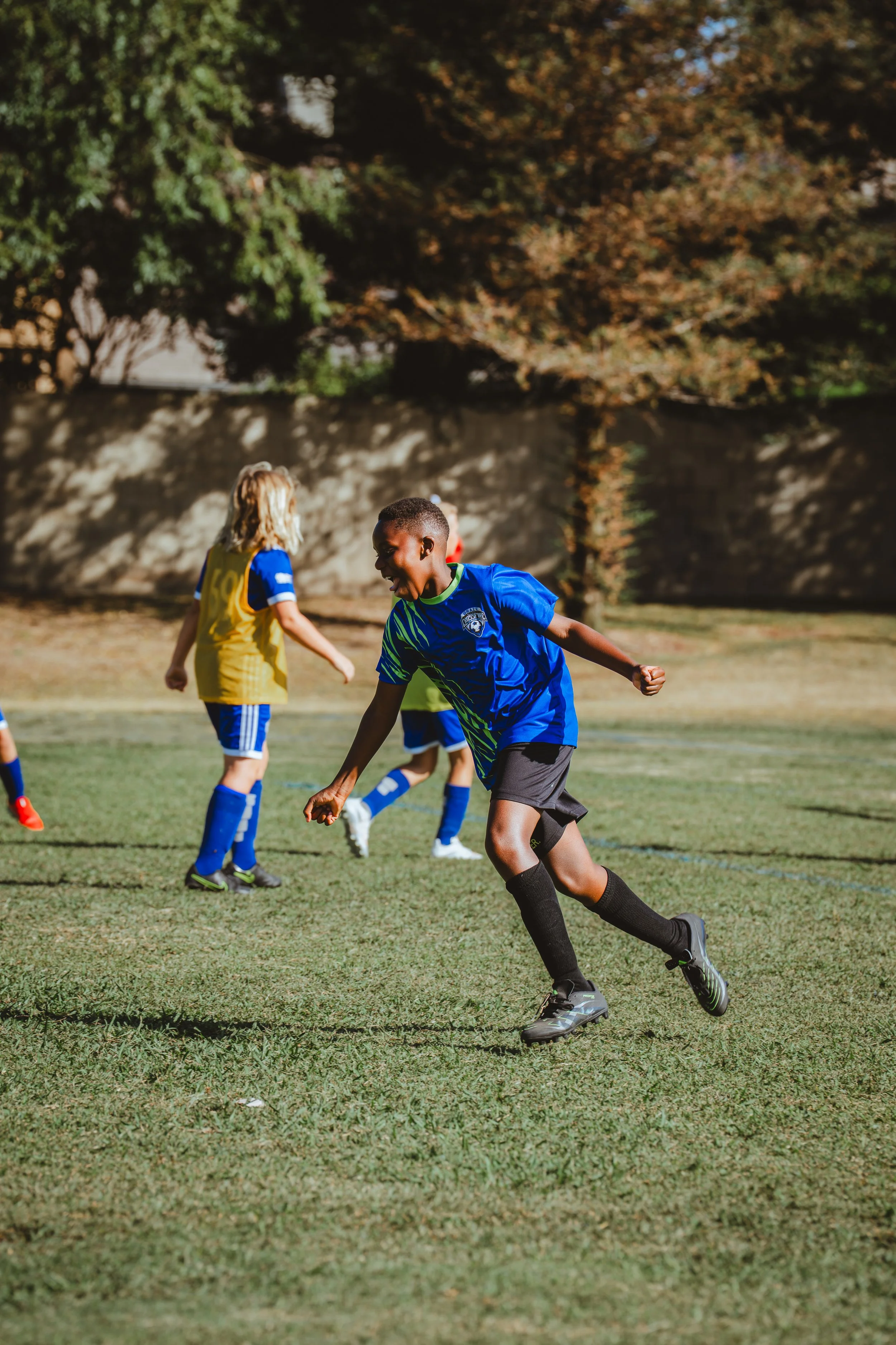 soccer playing breaking someone's ankle