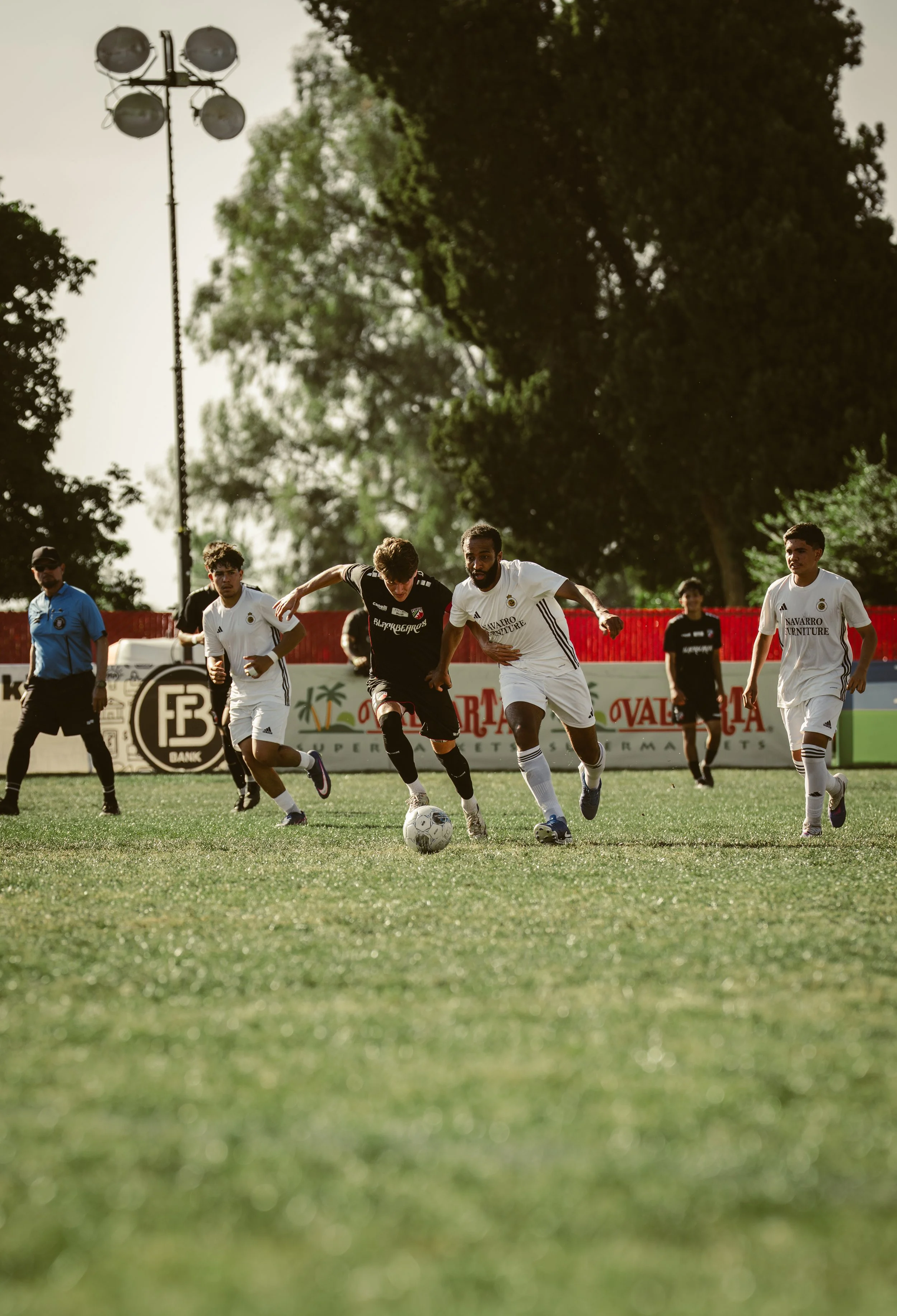 Soccer player waiting for ball