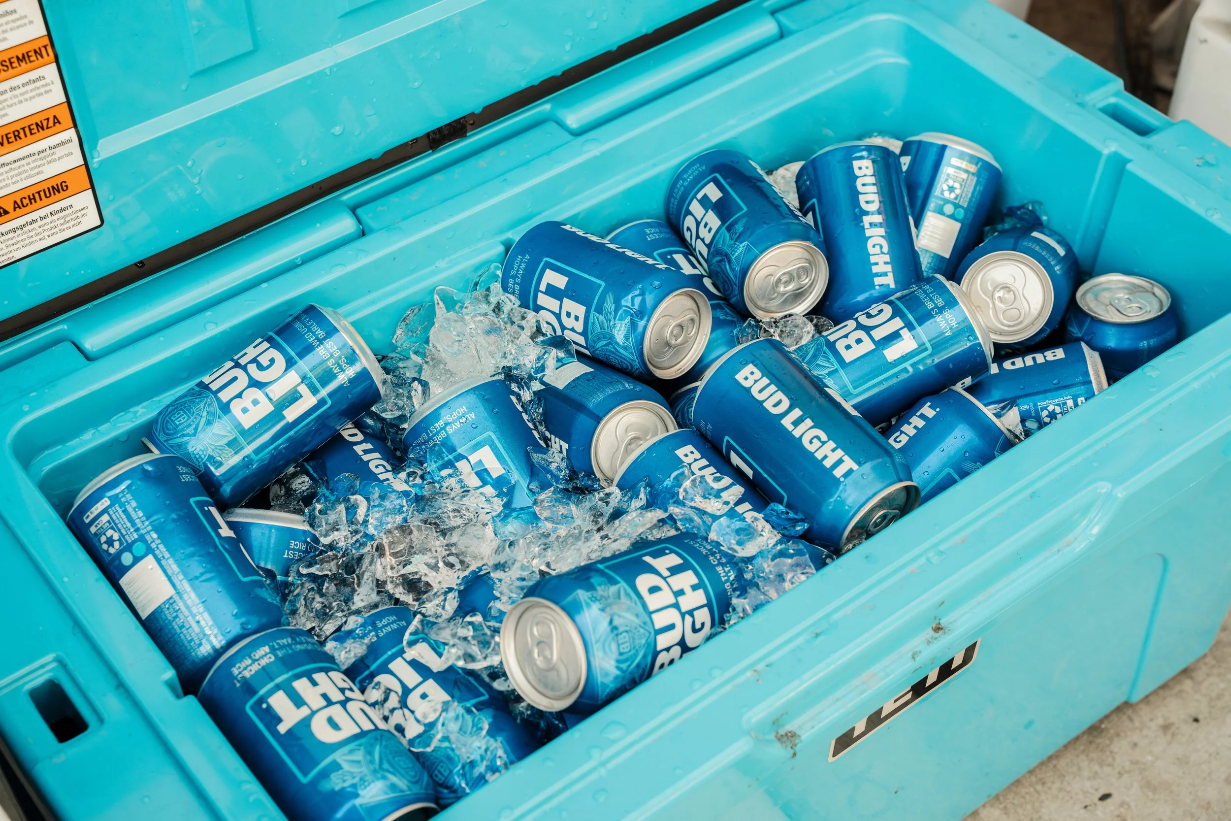 beers in ice chest
