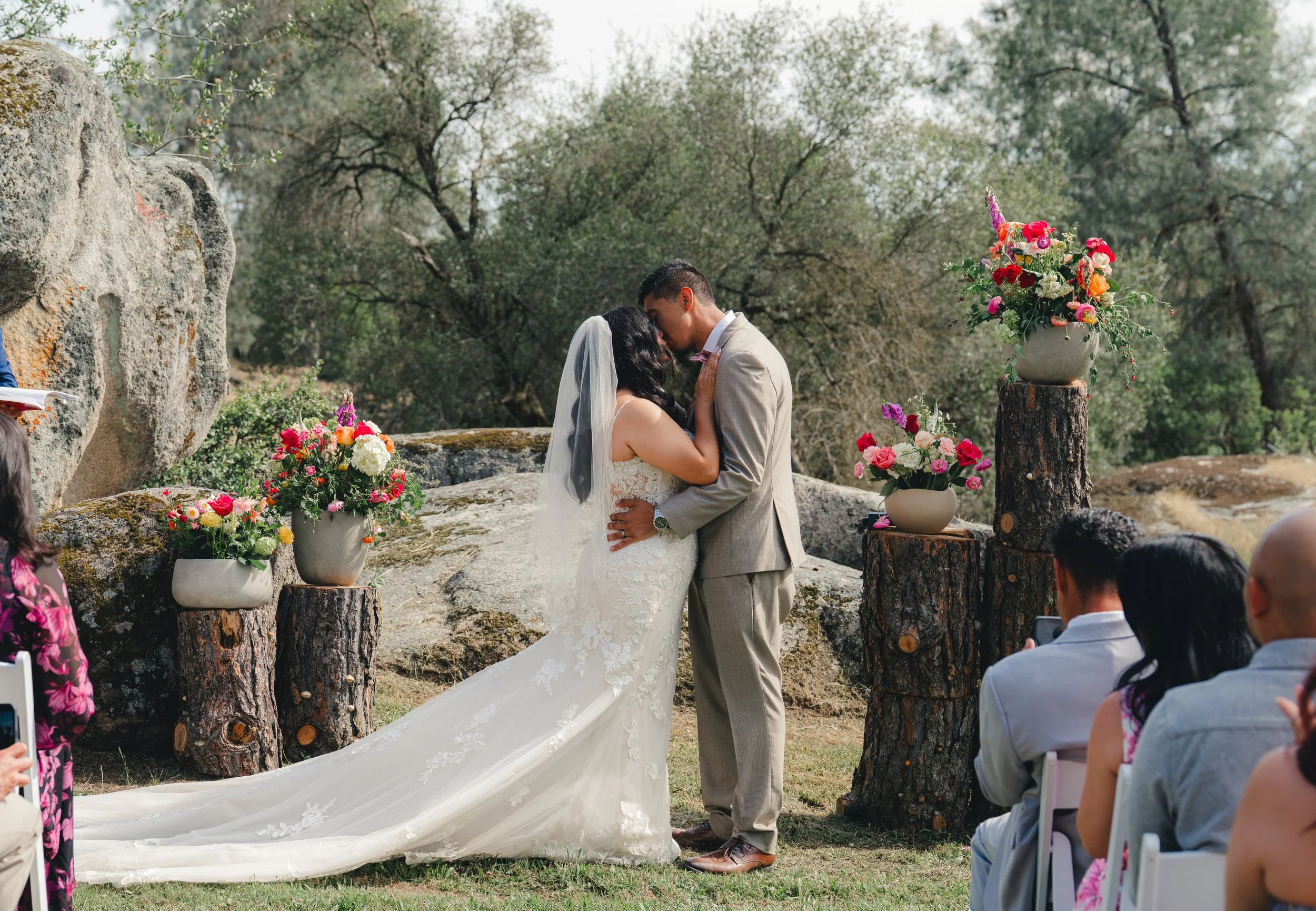 wedding dress hanging