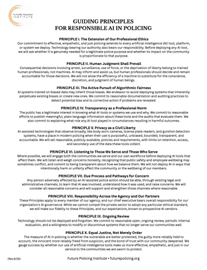 FPI Develops Guiding Principles for Responsible AI in Policing | Future ...