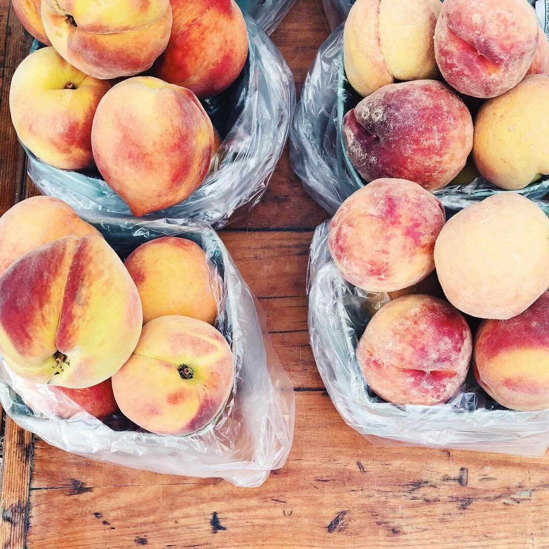 Life is PEACH. Summer farmers market season has BEGUN 🍑🍑🍑