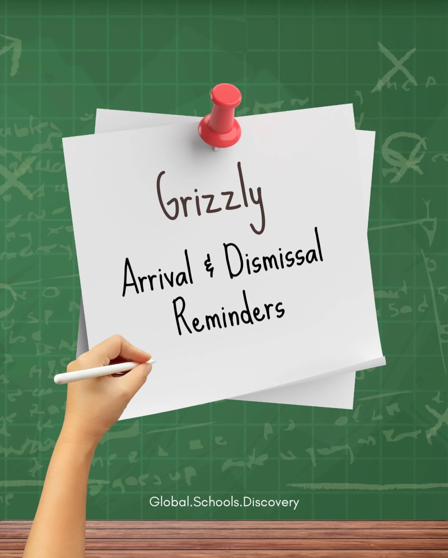 Good evening Grizzly families!
We’ve made it through our first week of school, and the year is off to a great start! As we head into week two, please review these important reminders regarding arrival and dismissal.
🐻 Arrival 🐻
* Students e