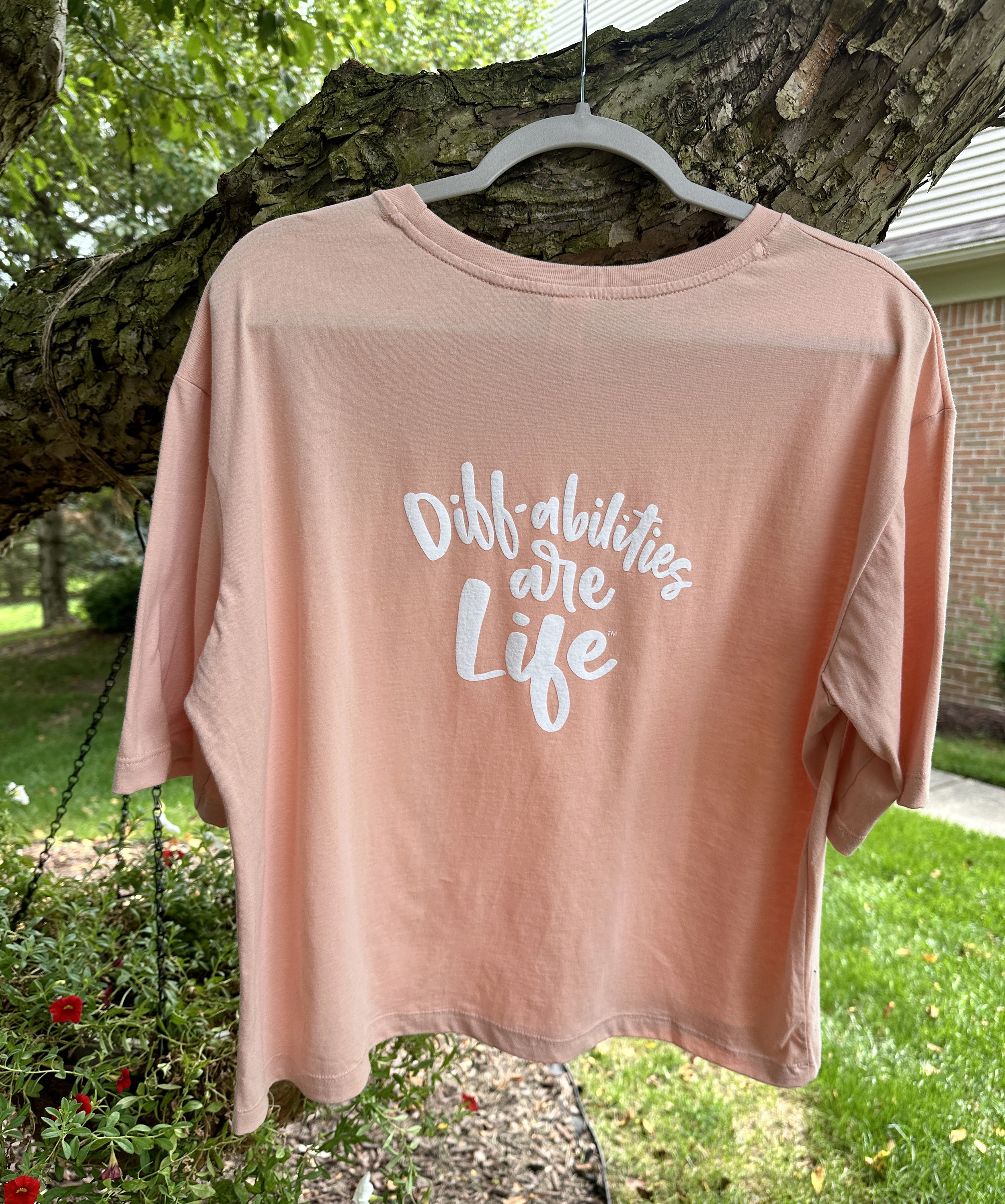Pretty In Peach Moxy Boxy Tee