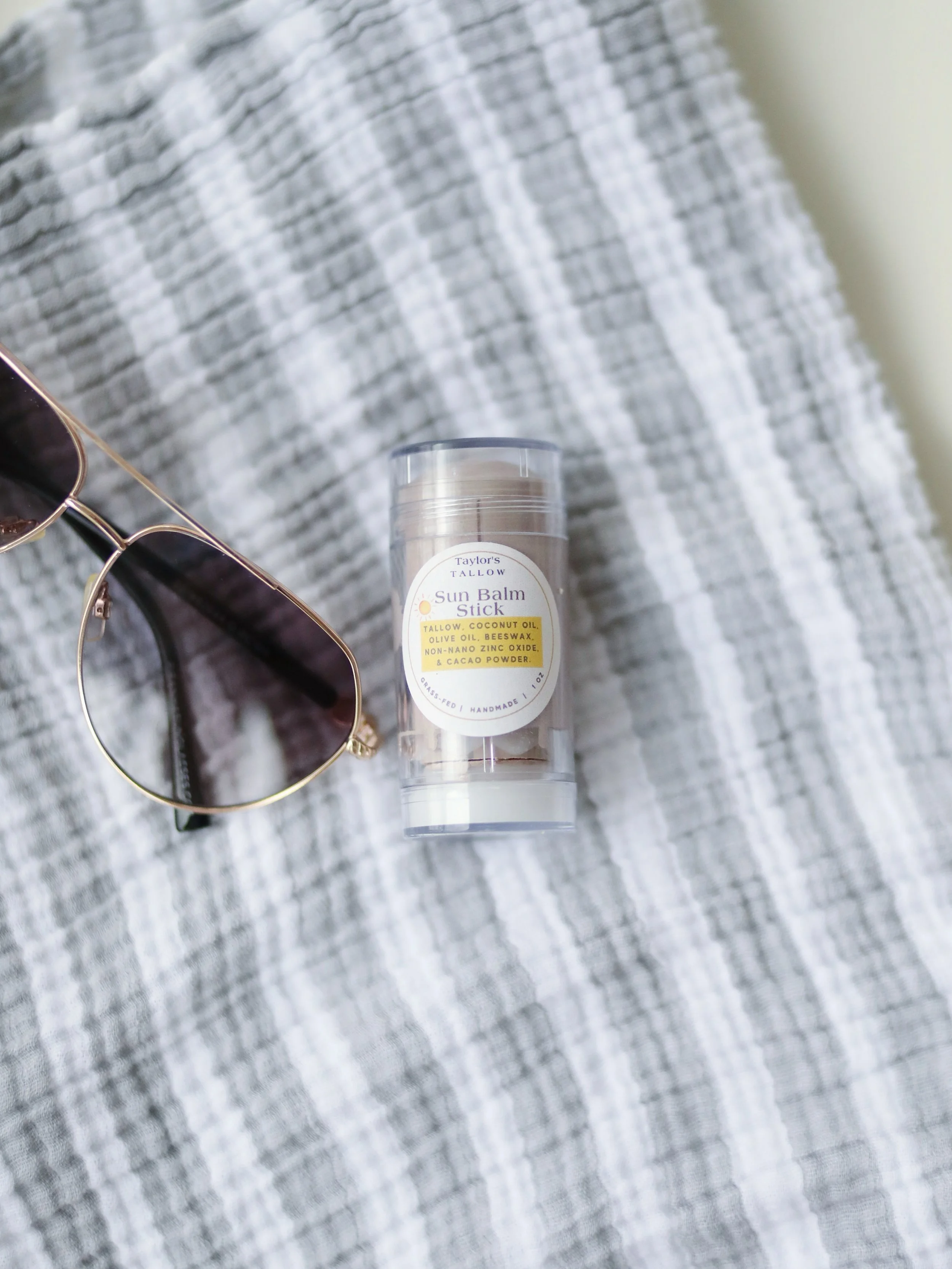 Officially sun balm season! Made with our hand rendered tallow, coconut oil, olive oil, non-nano zinc,  beeswax and cacao powder - all organic! ☀️Available at the Collierville Farmer&rsquo;s Market on Thursdays from 8-12. Always available on the webs