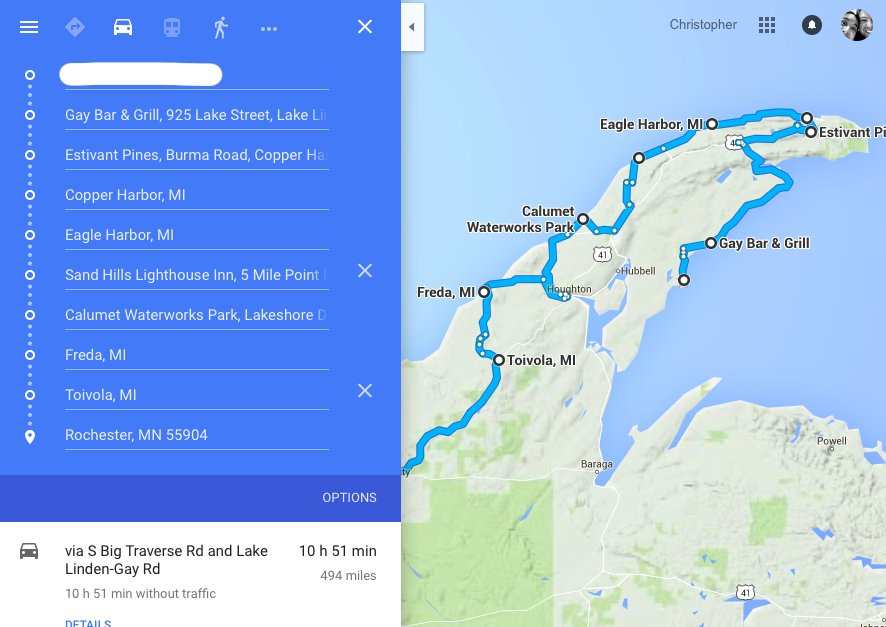 Keweenaw Driving Route with stops.jpeg