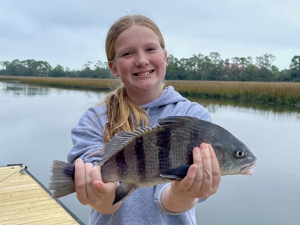 Black Drum caught from Lowcountry dock.  Eliza Gregg