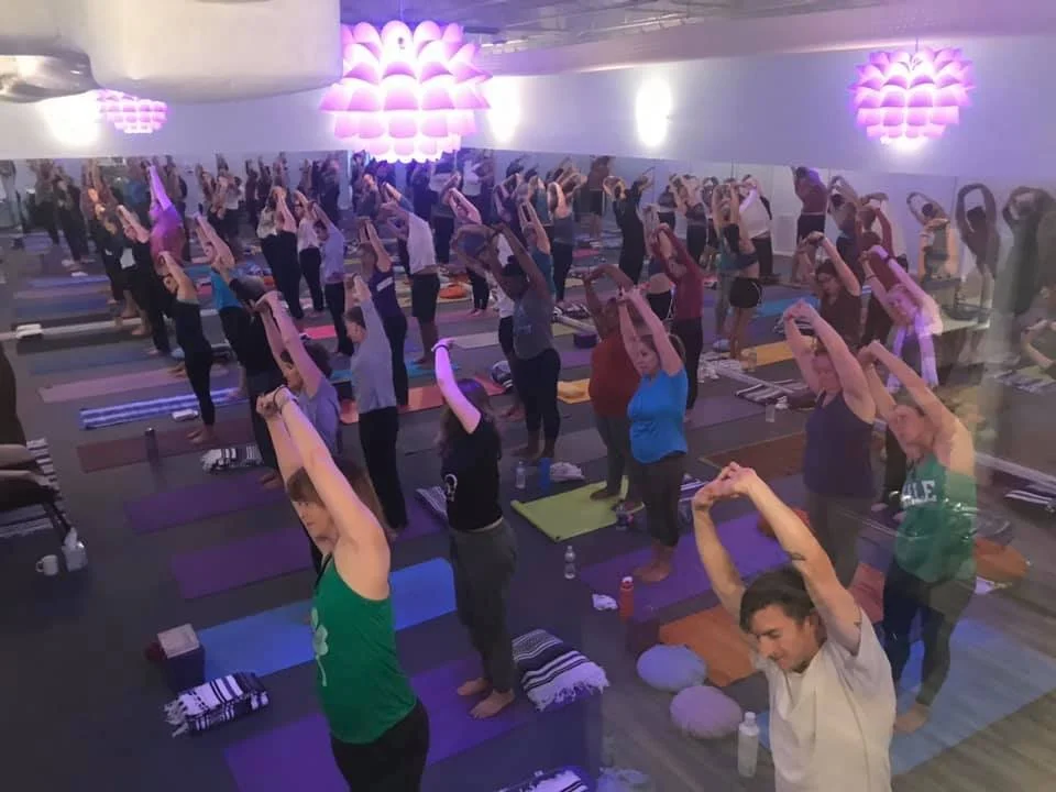 Shoshana leading a yoga therapy class