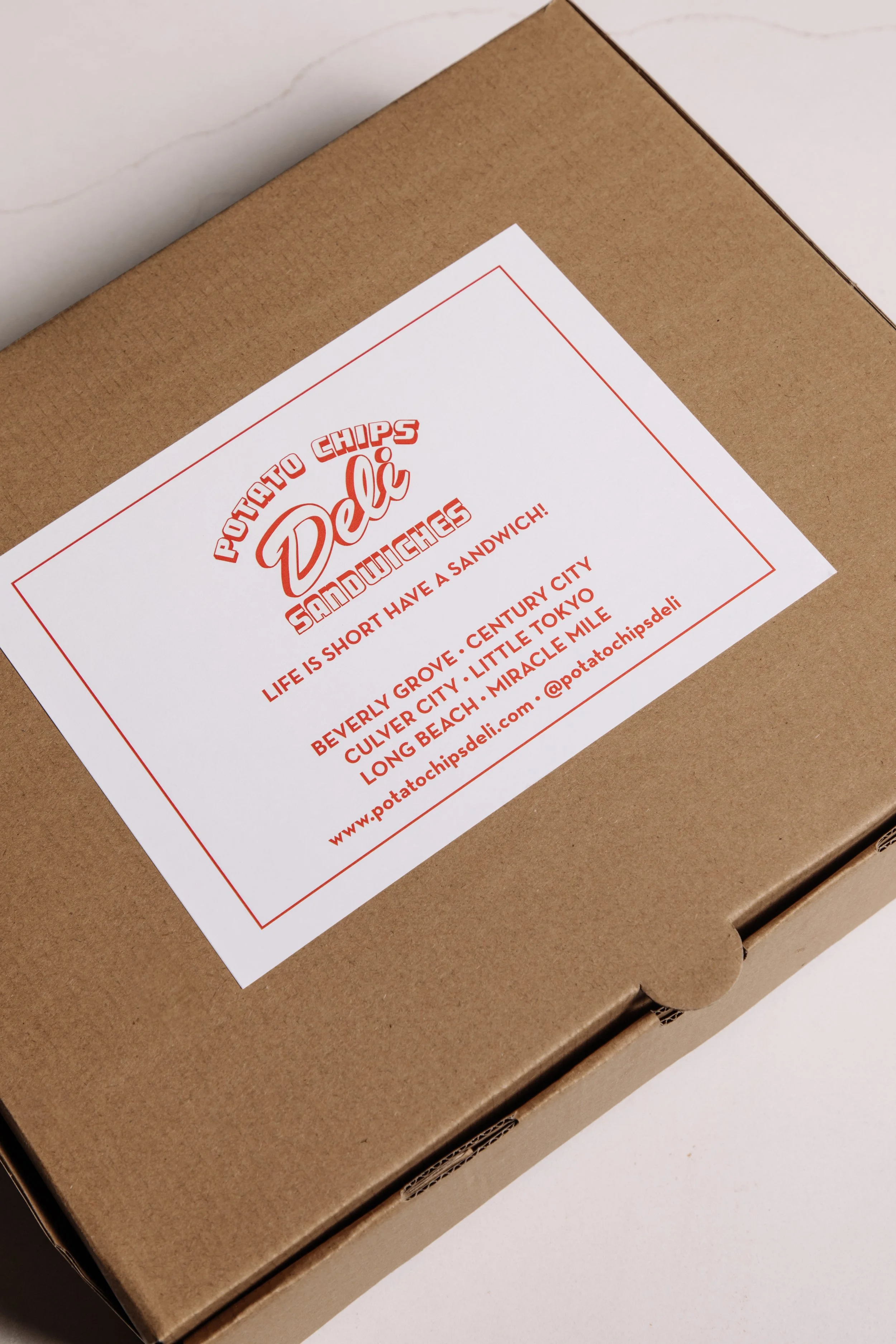 CATERING — Potato Chips Deli Sandwiches