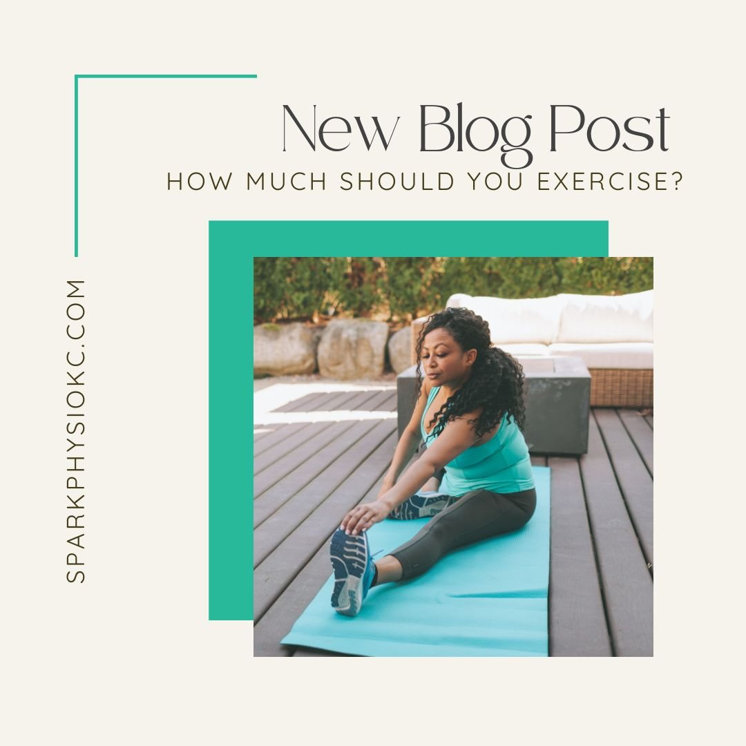 The last week or so I've had this conversation so many times!
How much should you exercise? Of course the answer isn't cut and dry. Check out this blog for some of the important things to consider.
👉sparkphysiokc.com/blog 👈 for the details!