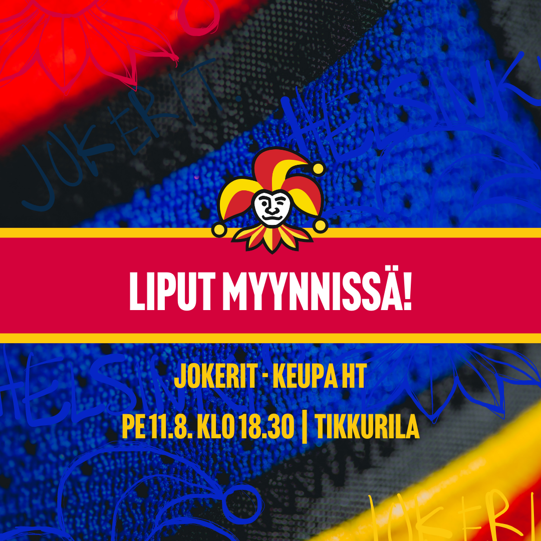 Liput myynnissä: pe 11.8. Jokerit - KeuPa HT
