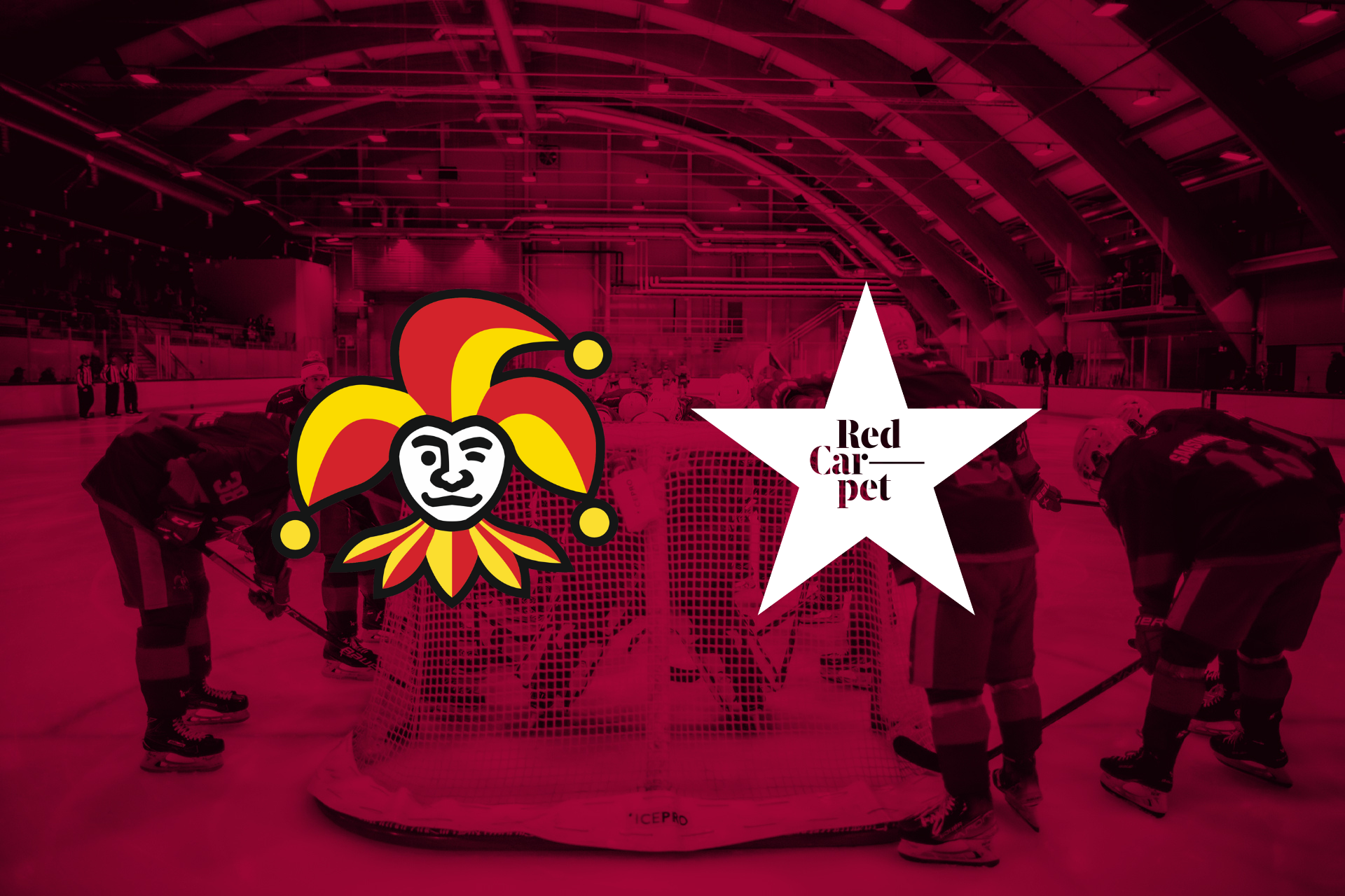 Red Carpet -logo valkoisissa pelipaidoissa muuttuu