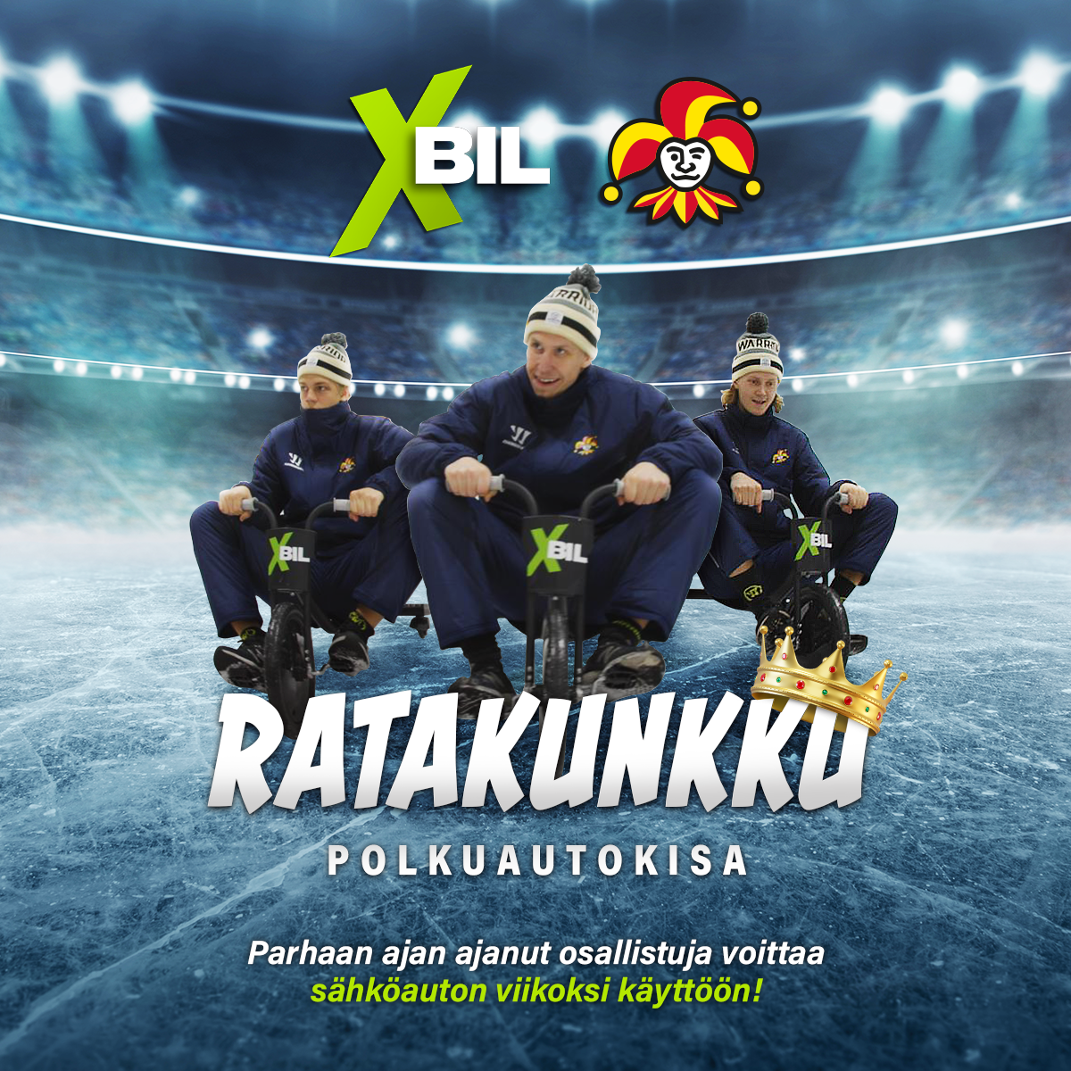 Kuka on nopein fani? Osallistu XBIL Ratakunkku -kisaan kotiotteluissa