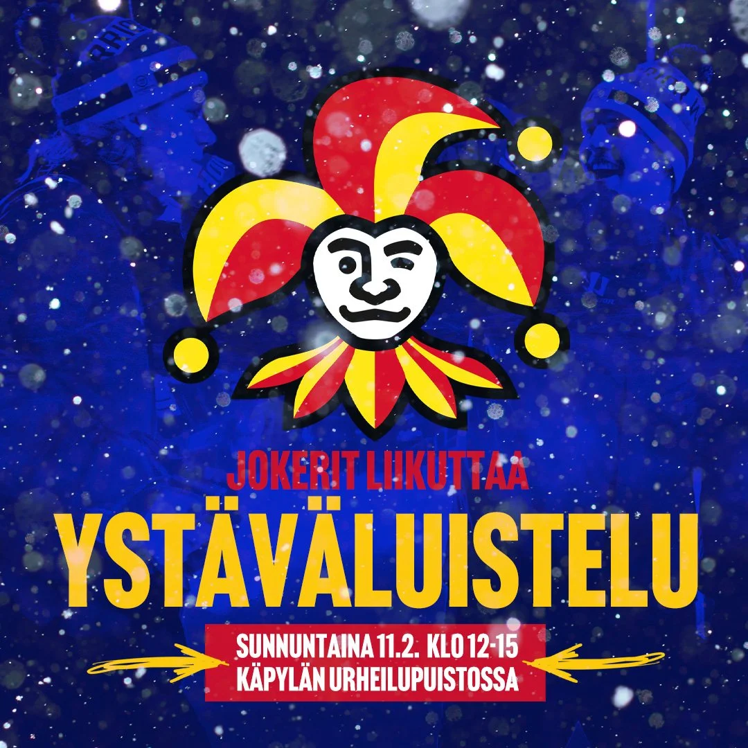 Jokerit Liikuttaa ystäväluistelu Käpylässä sunnuntaina 11.2.