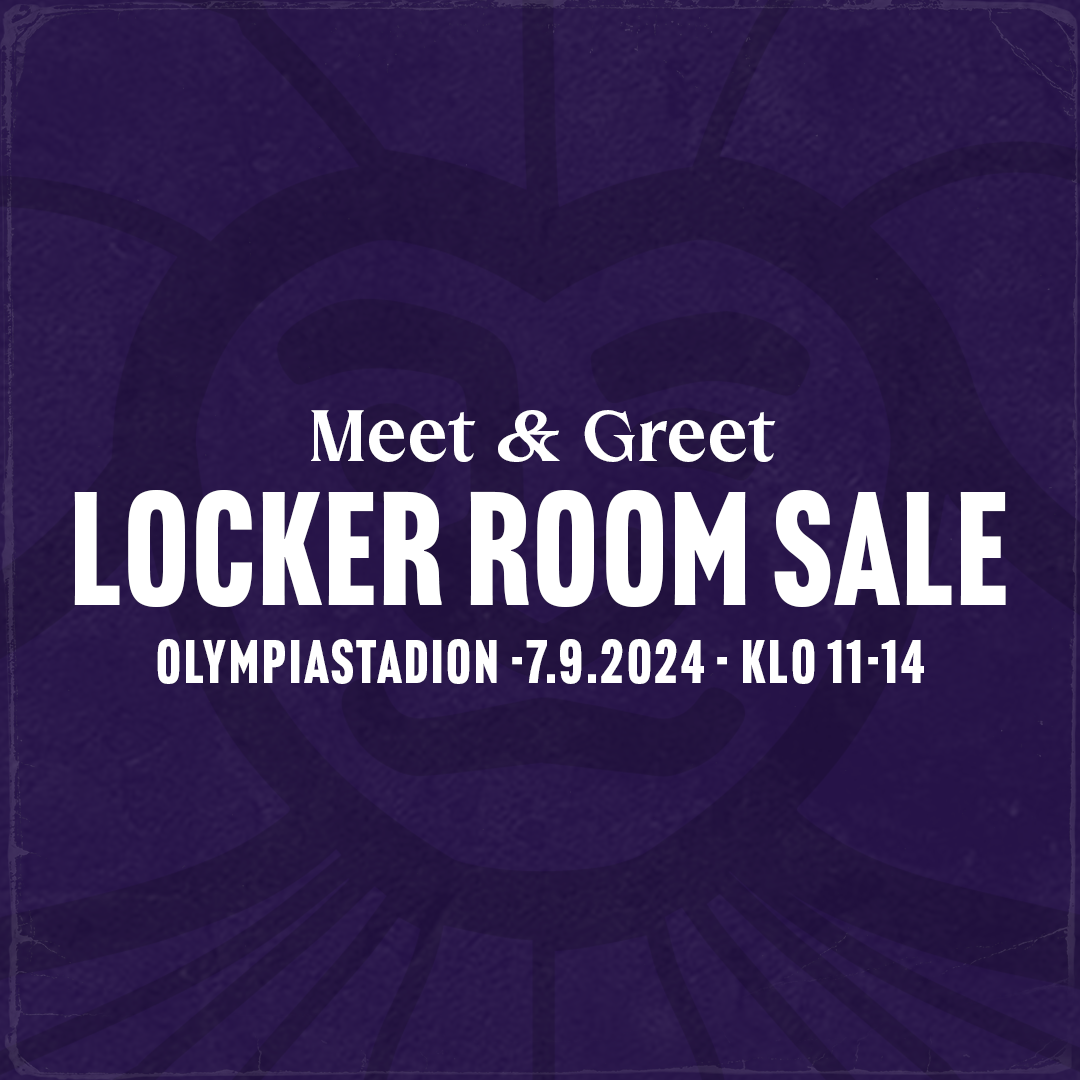 Meet &amp; Greet x Locker Room Sale – Stadikalla lauantaina 7.9.