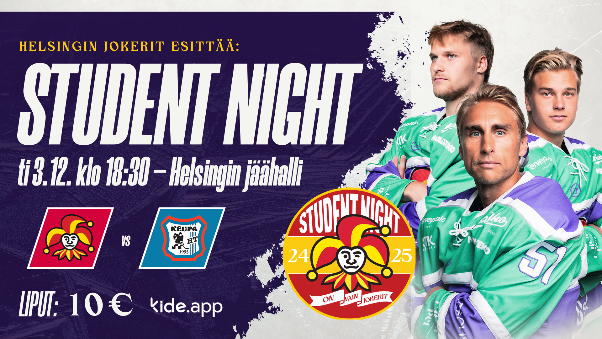 Student Night tulee entistä isompana – opiskelijailtaa vietetään tiistaina 3.12.