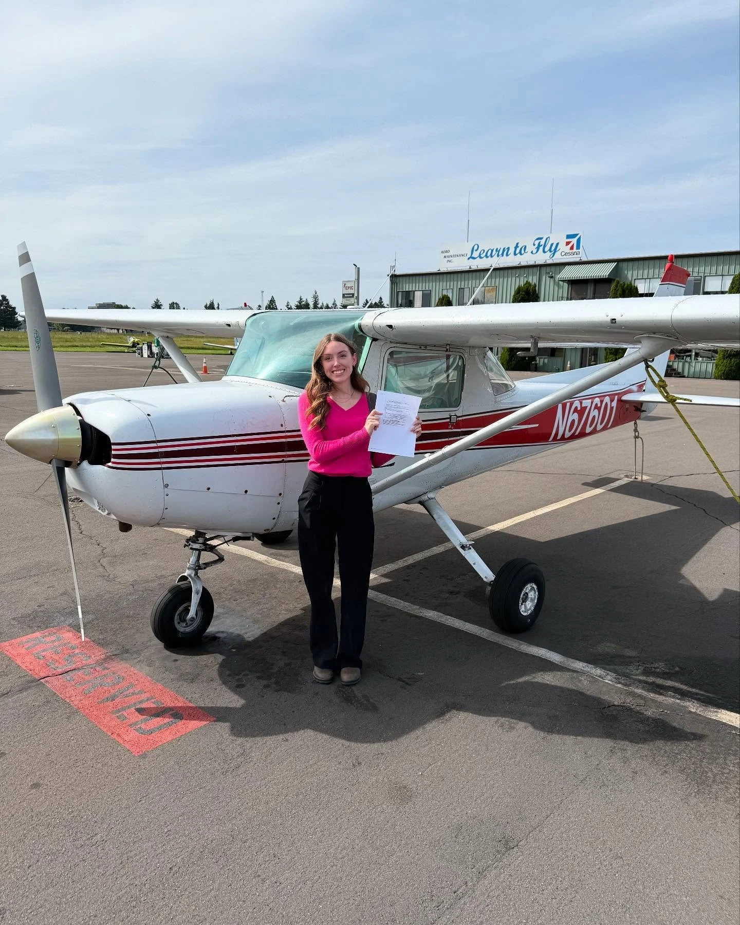 Aero Maintenance&rsquo;s very own passed her CFI checkride today! Congratulations, Ally!!!