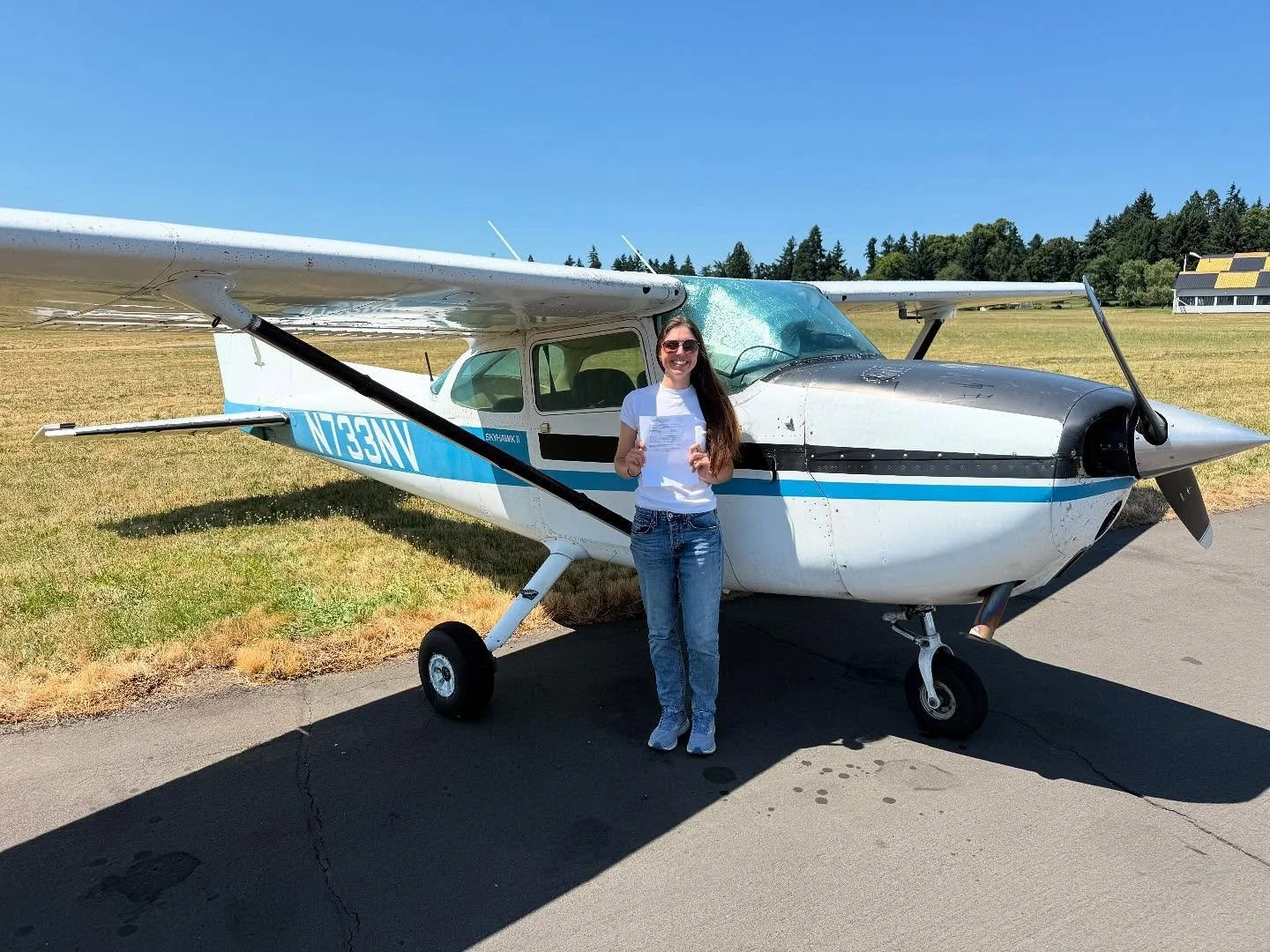 Congratulations to Cassidy on passing her CFII checkride! 🎉