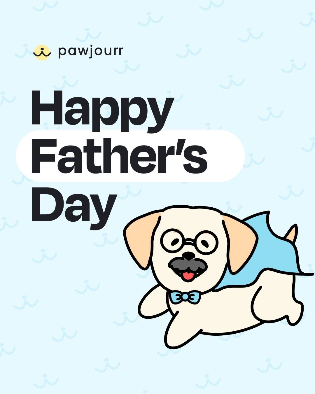 Happy Father&rsquo;s Day to all the amazing #PetDads out there! 💙👔

Today, we&rsquo;re giving a shout out to the dog-walking, treat-giving, belly-scratching heroes behind the scenes 

#pawjourr #thewoofagency #fathersday #catdads #dogdads