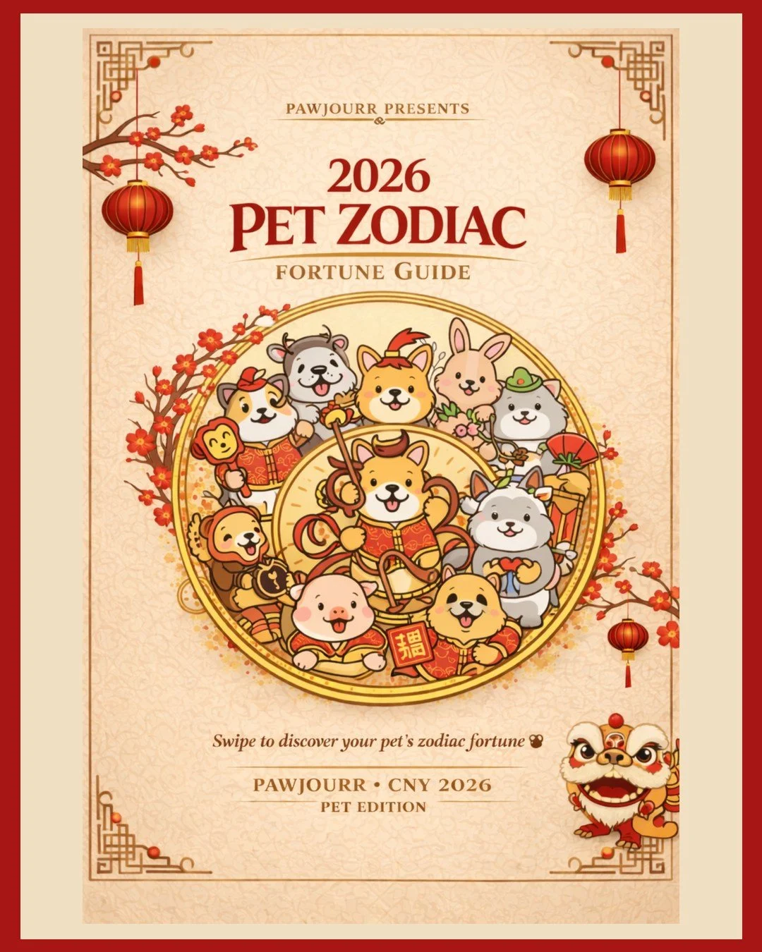 Your pet has a zodiac&hellip; and it might explain everything! The zoomies. The attitude. The main character energy.

Comment your birth year + pet type &amp; let&rsquo;s see if it matches 🧧

Part 2 coming up tomorrow! Happy CNY from us &amp; our ch