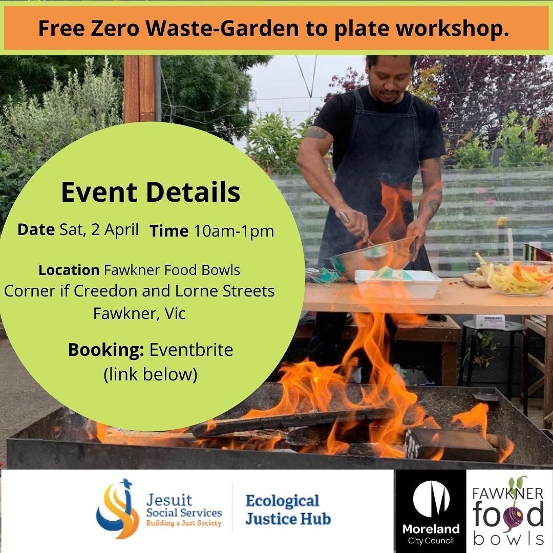 We are running a collaborative zero-waste Garden to plate workshop with amazing permaculture farmer @greglorenzutti from @fawknerfoodbowls Organised by @stuartmuirwilson from @ecojusticehubmelbourne massive thanks to @morelandcouncil for your support