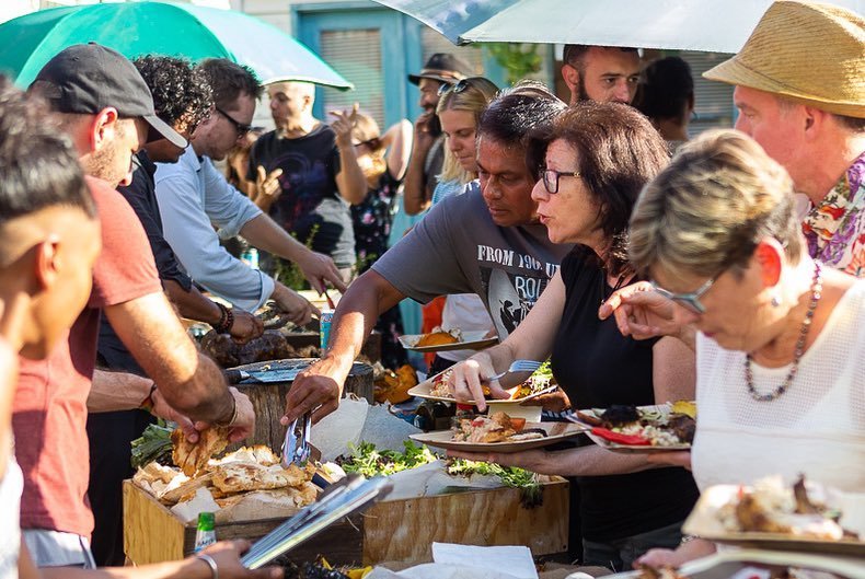 Happiness is great food and great company! love 💕 Eating @chef_esto !