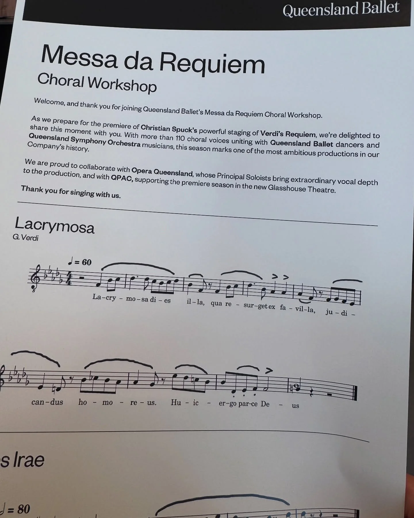 Thanks to @rogercuipianist and Emily Cox AM for facilitating this Workshop for @qldballet.

Looking forward to seeing Messa da Requiem on stage in the new Glasshouse Theatre @atqpac

It will be epic.