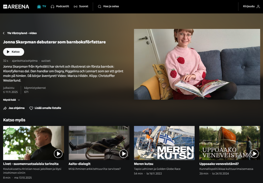 Klorofyllernas dal (Yle Västnyland 11/2025)
