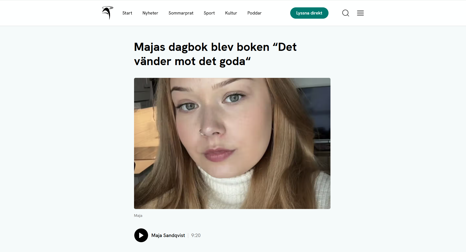 Maja: det vänder mot det goda - Ålands radio 7/2026