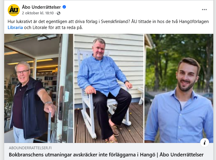 Librarias höstutgivning - Åbo Underrättelser (10/2026)