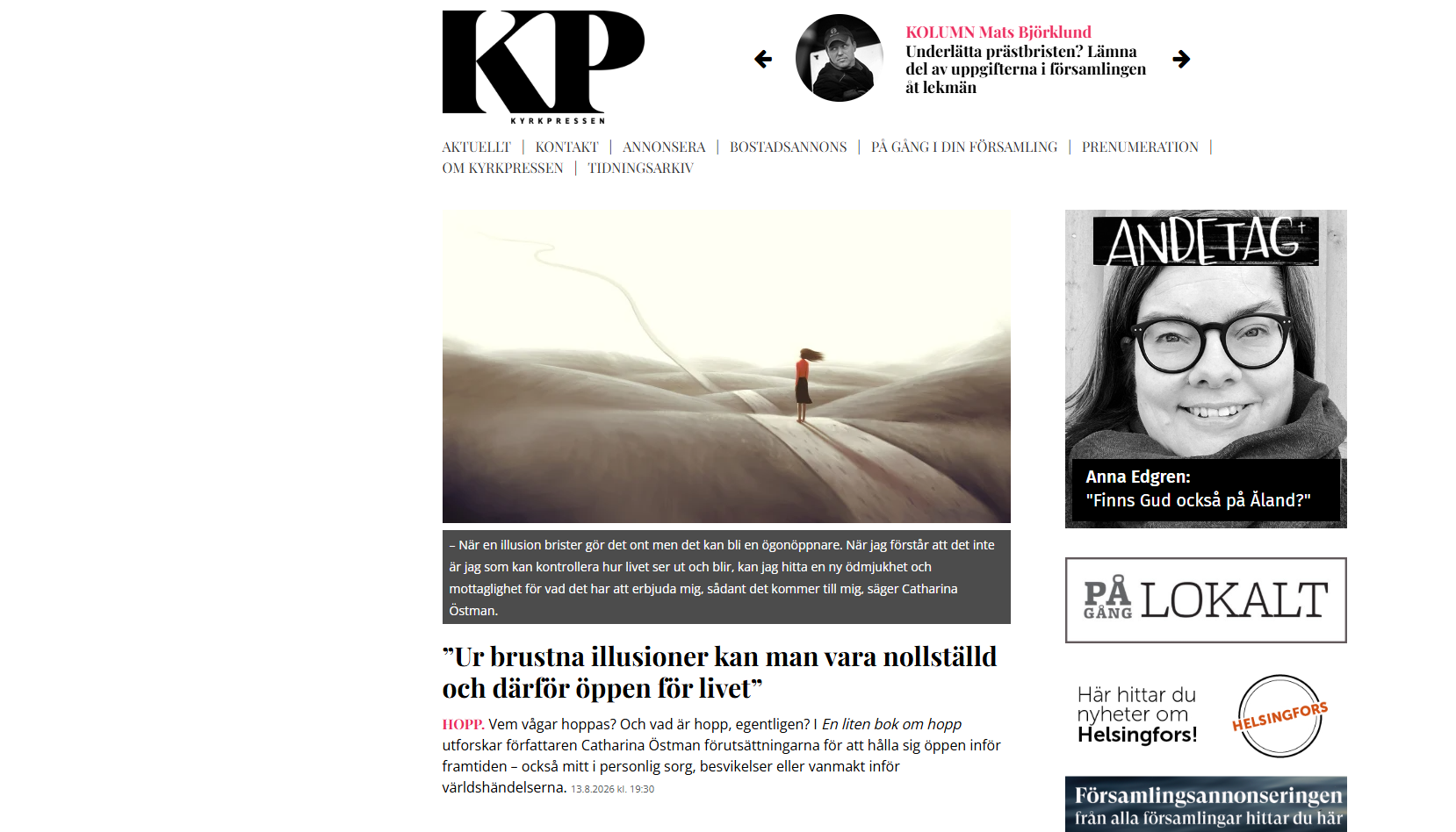 En liten bok om hopp - Kyrkpressen (8/2026) 