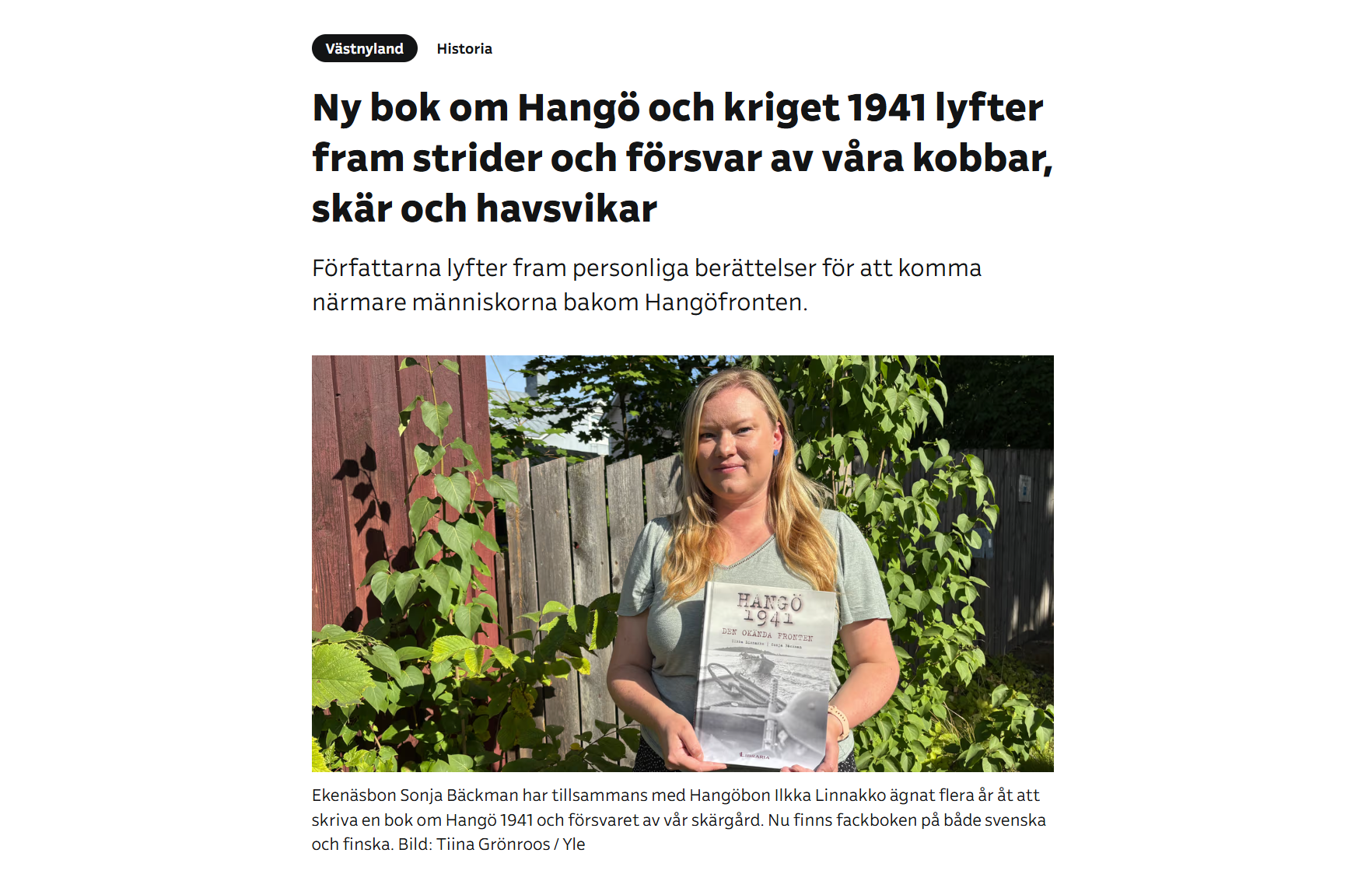 Hangö 1941 - Svenska Yle (8/2026)