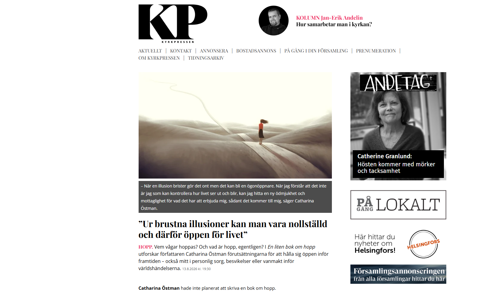 En liten bok om hopp - Kyrkpressen (8/2026)