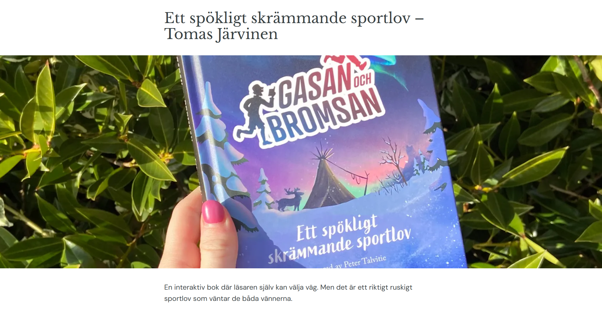 Gasan & Bromsan - Ett spökligt skrämmande sportlov (Litteraturskogen 3/2026)