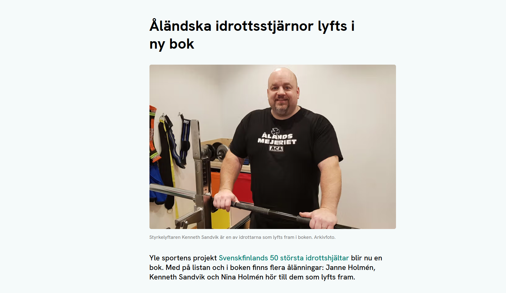 Svenskfinlands största idrottshjältar (Ålands radio 11/2025)