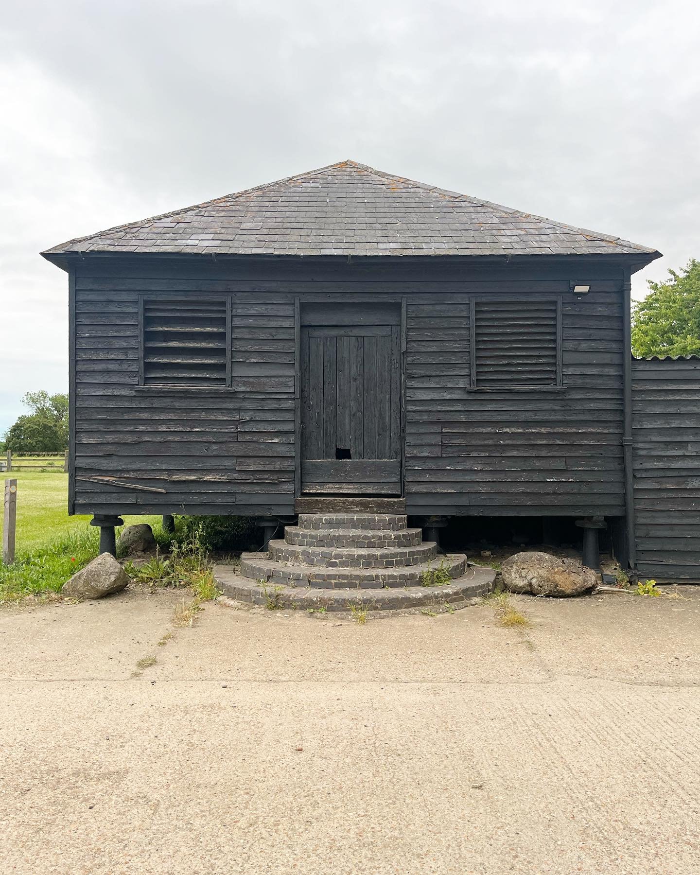 Staddle stone research for a current project - A few nice examples dotted around East Anglia.
The word staddle" comes from the Old English word stathol, which means "base" or "support". The use of staddles came into promine