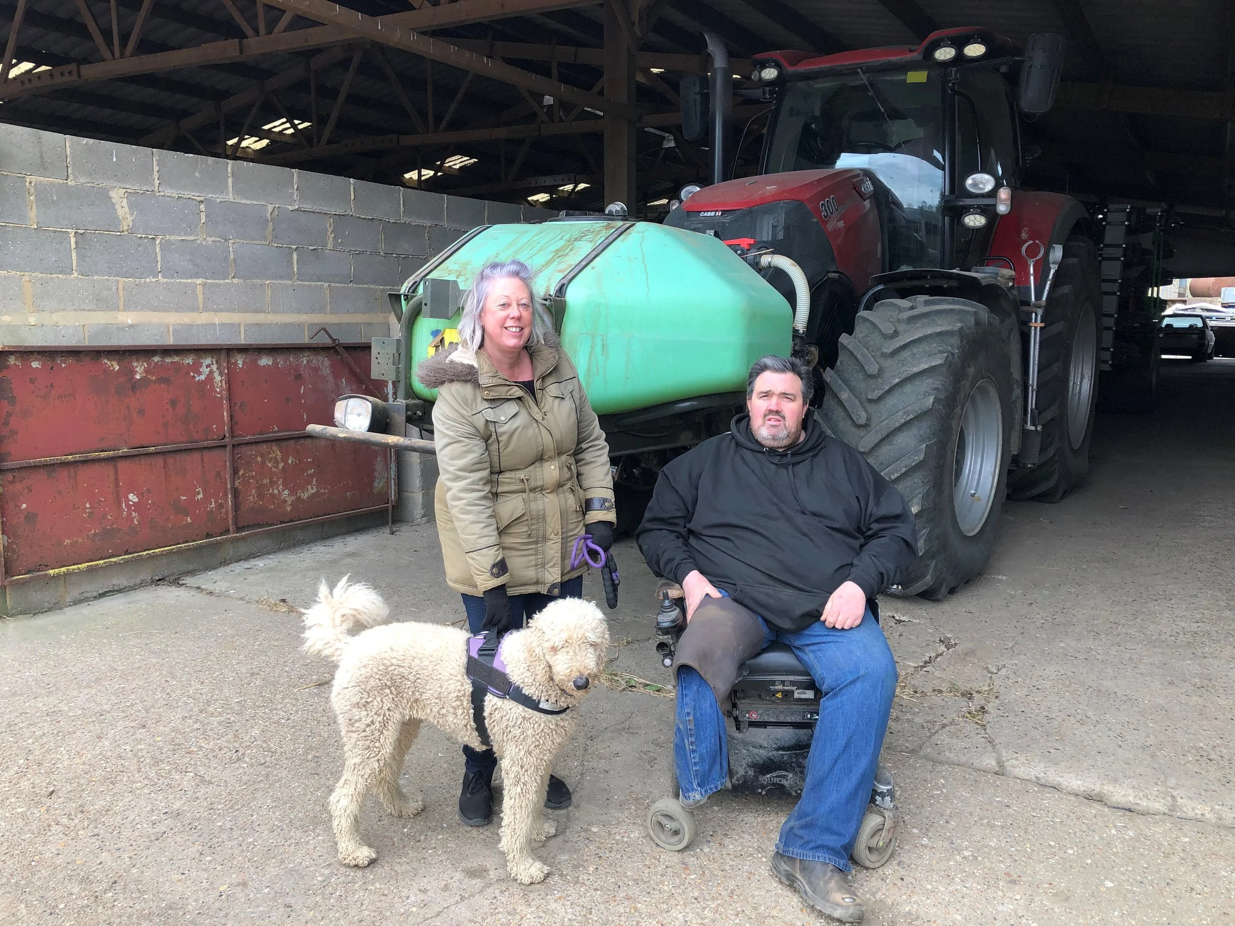 Clients Pip and Anita Partridge at Partridge Covey (Low energy home)