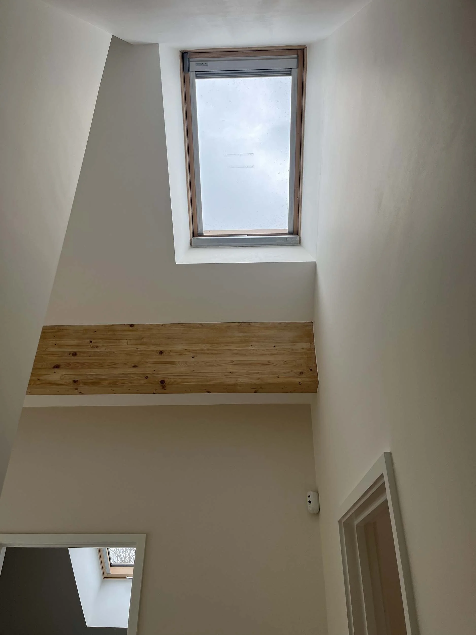 Hereward House – Rooflight detail bringing natural light into the interior of Passive House designed home in Aldreth, Ely, Cambridgeshire