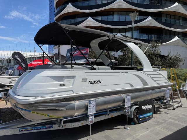 White Diamond Pontoon Boat Melbourne Boat Show