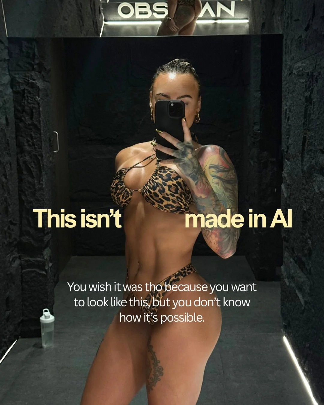 Haters will say it&rsquo;s AI 

People who are lazy will find excuses why it&rsquo;s not possible &rdquo;it&rsquo;s just AI&rdquo; or &rdquo;she&rsquo;s editing her pictures&rdquo; or &rdquo;no one looks like that all year around&rdquo; 

100% of peo