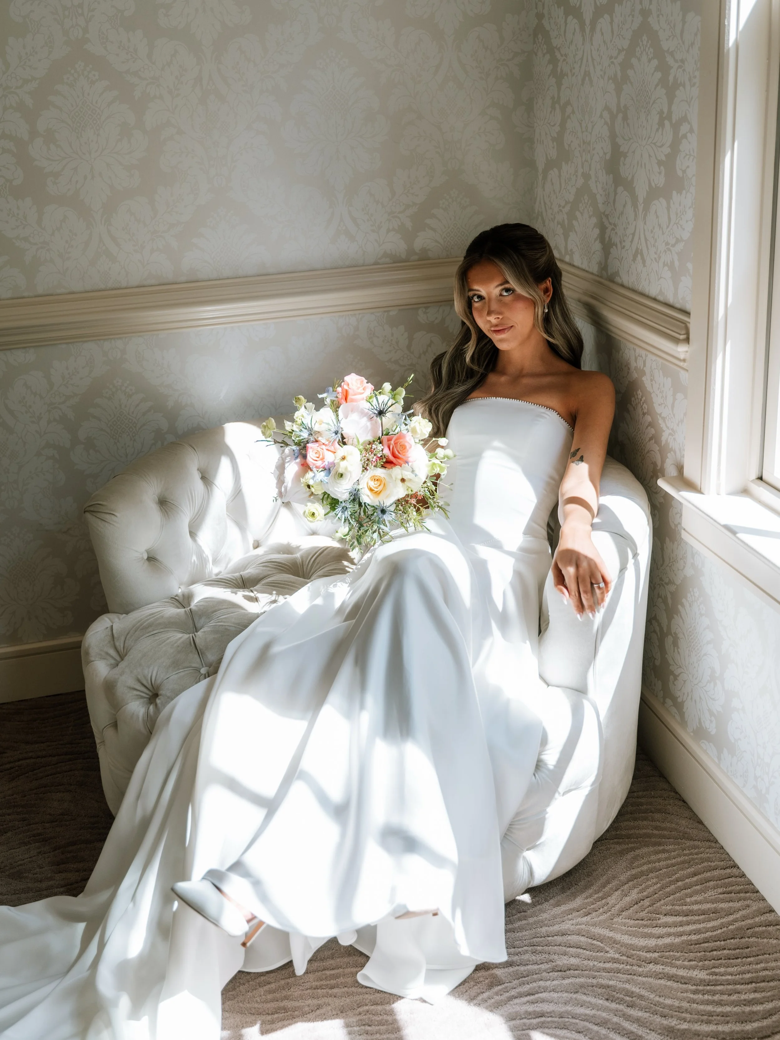 Olivia🔥 so gorgeous!! Giving princess aurora vibes in that stunning dress

Photos @ritamichellephoto 
Makeup @carlycosmetics_ 
Bride @livbonge 
Dress @daydream_bridal 
Venue @brigalias_weddings 

BOOKING 2027✨
Follow our amazing pro team @nataliebri