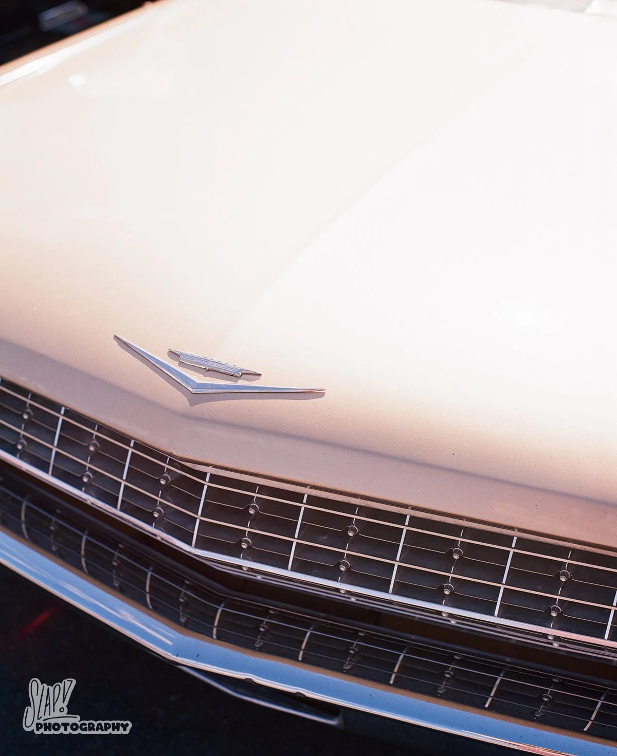 Cadillac Eldorado Hood With Chevron Badge and Grille