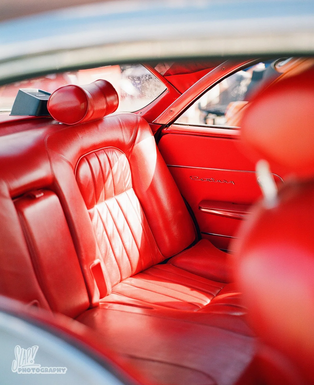 Buick Century Interior Backseat in Red Leather