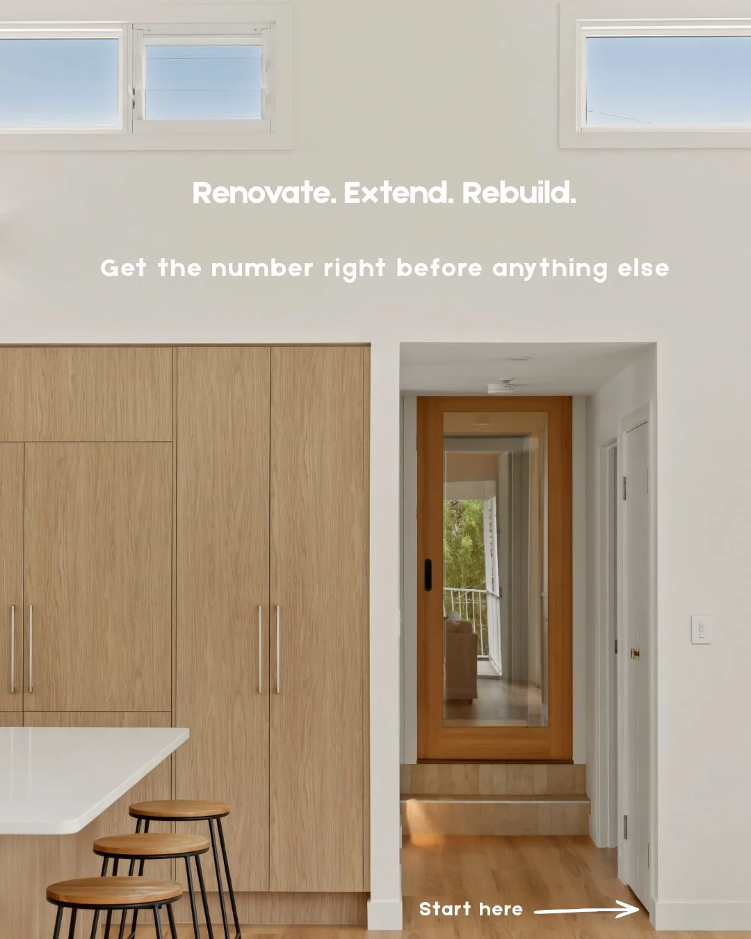 ⁠
If you've been sitting on a renovation idea, this one's for you.⁠
⁠
Most people spend months on plans before they find out what it actually costs. By then they're emotionally invested &mdash; and when the number comes in over budget, the whole thin